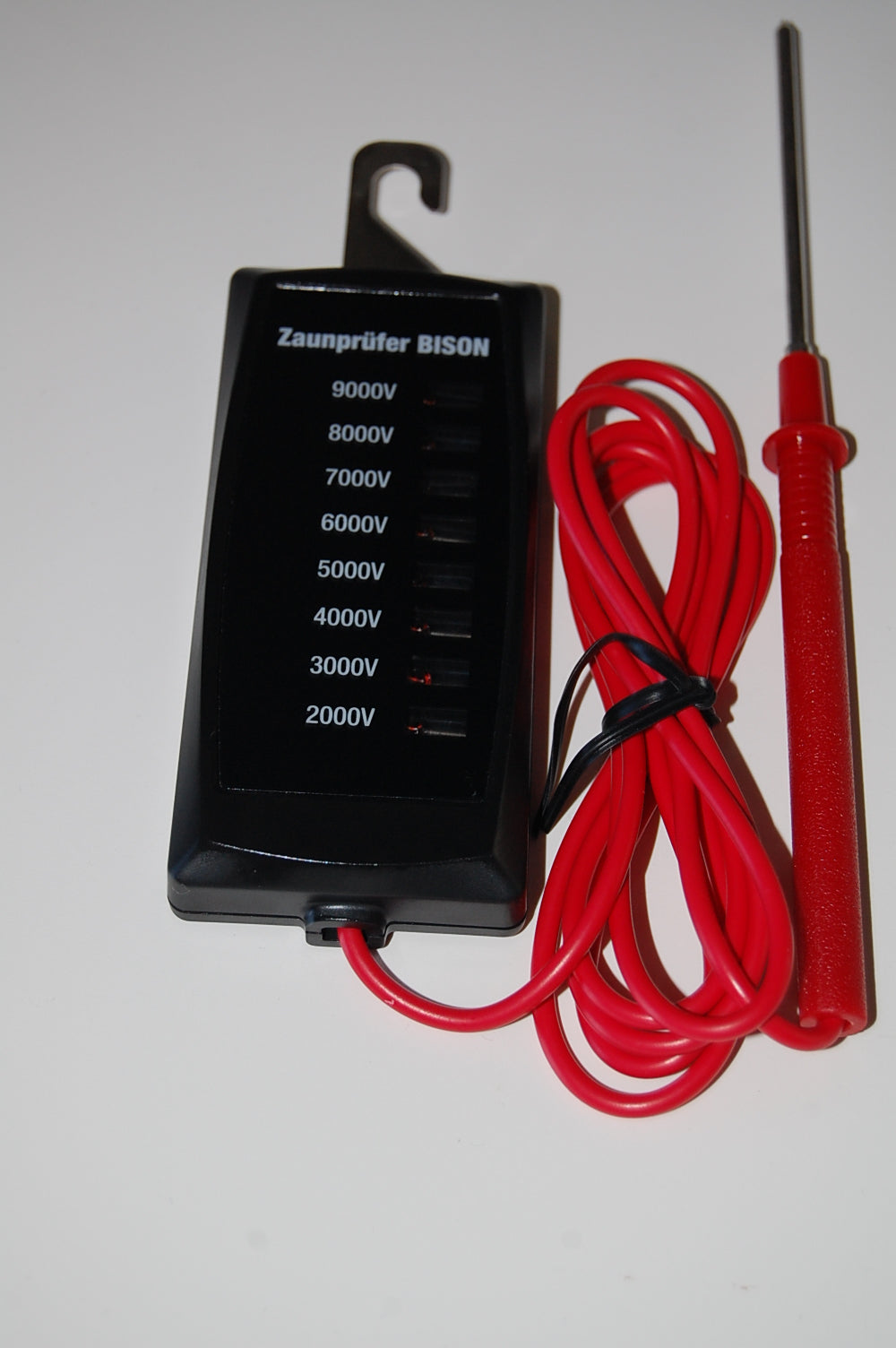 Zaunprüfer Bison 8-fach, Messbereich 2000 - 9000 Volt