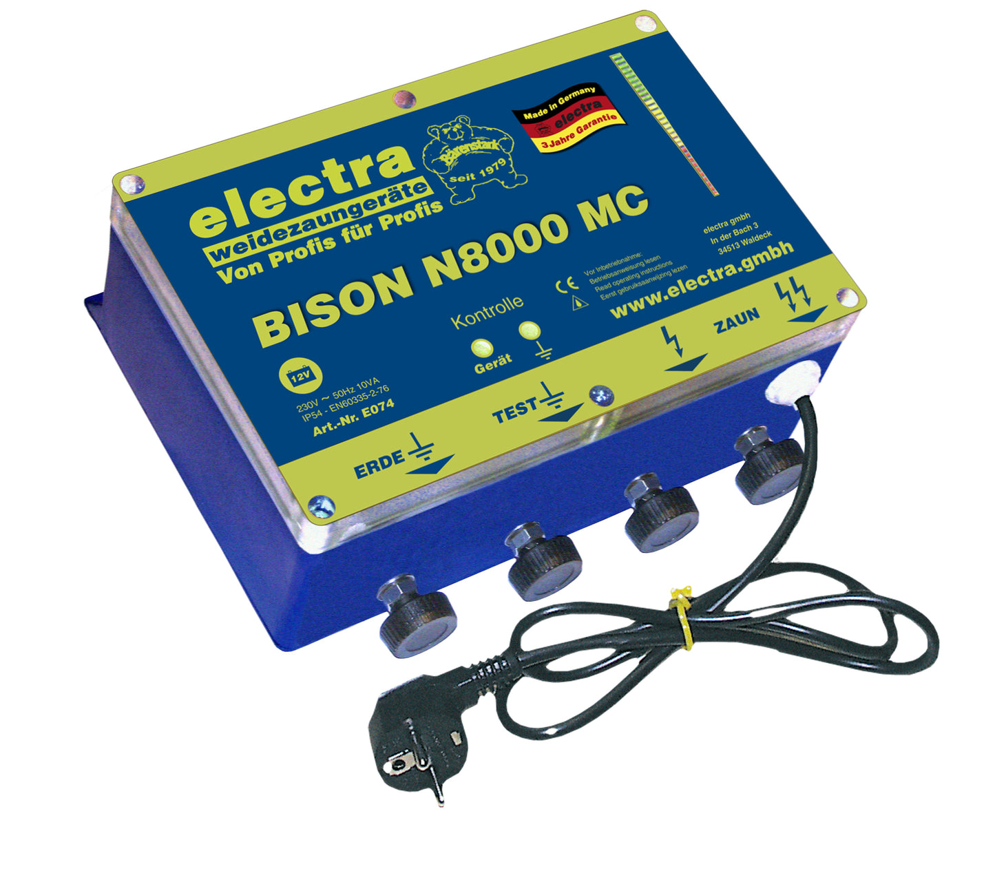 230 Volt Weidezaungerät Bison N 8000 MC