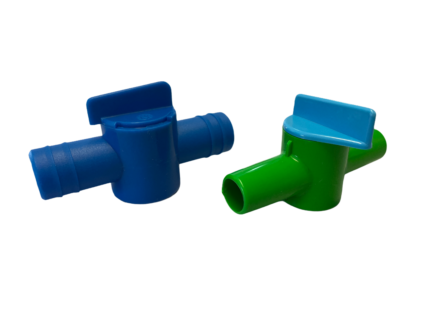 2-Wege Hahn ø 16 x 19 mm, blau