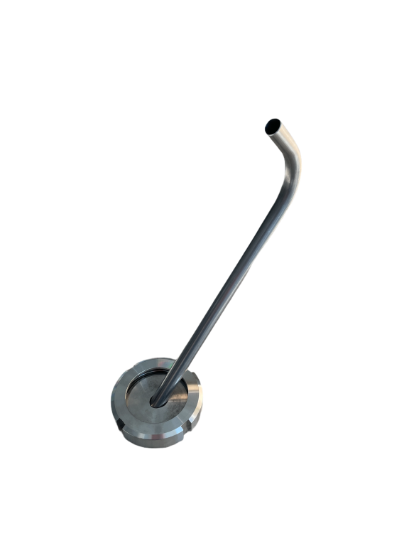 Tankauslaufbogen mit Hals für DN 50