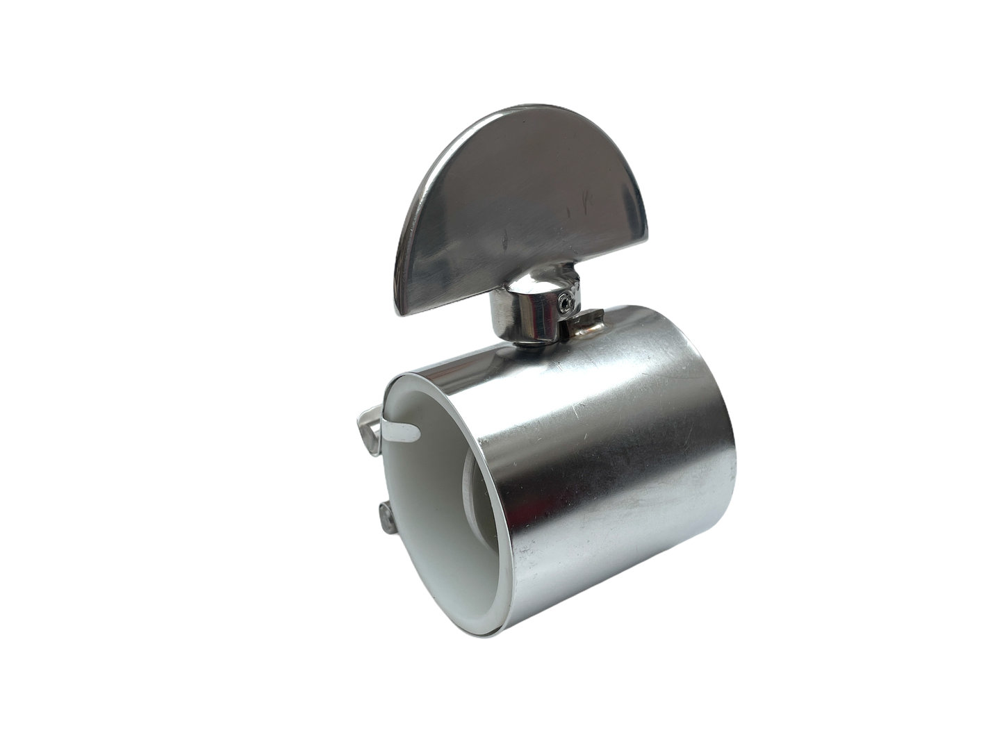 Edelstahl 2-Wegehahn. Stufenlos einstellbar, ø 40 mm Leitung