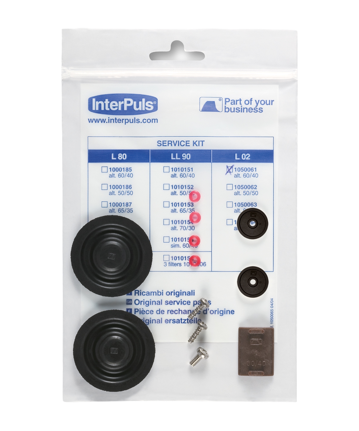 Service Kit L02, 60:40