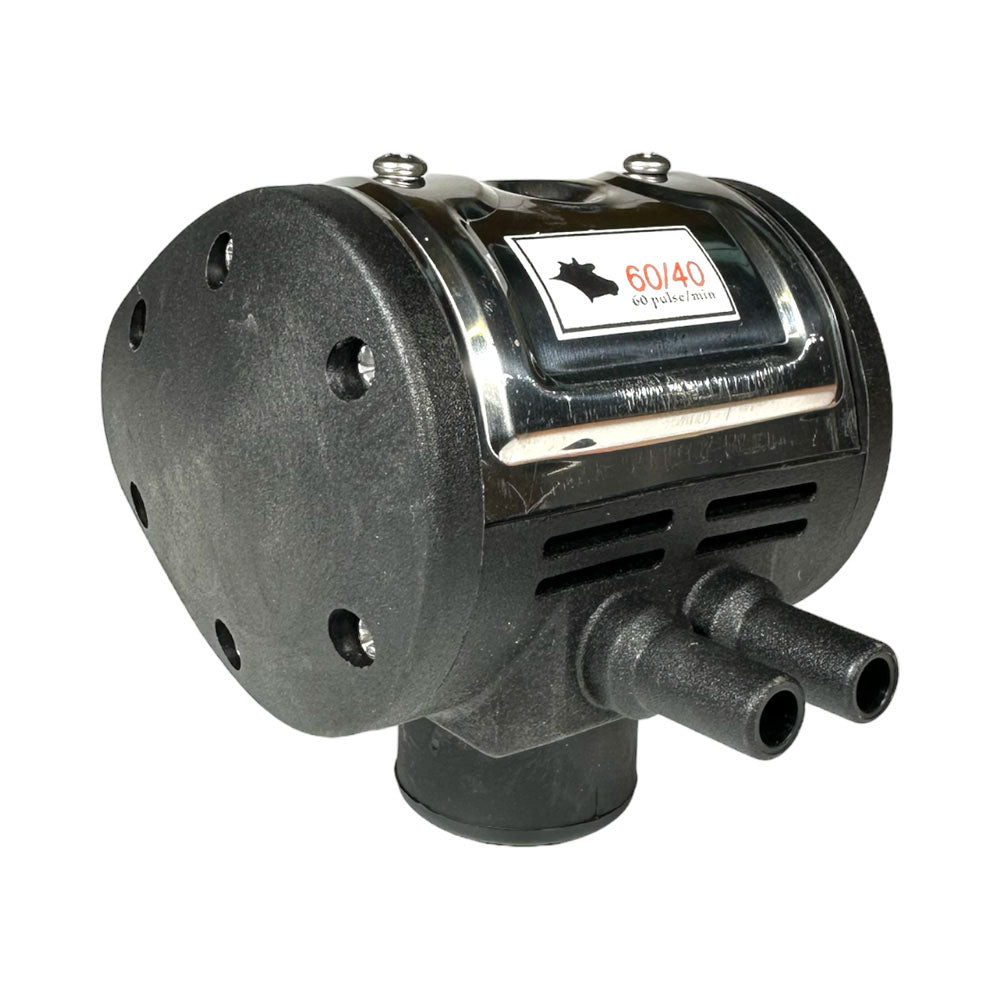 Pulsator mit Edelstahlkappe, 60:40, mit Adapter