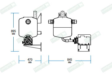 Final unit 50 liters, three-phase