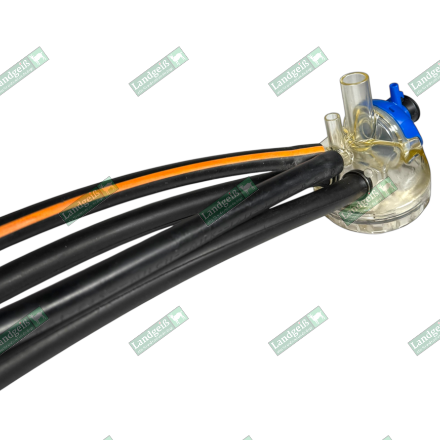 DeLaval Almatic plus Typ G-50-R, Nachbau mit Sammelstück (für obenliegende Milchleitung)