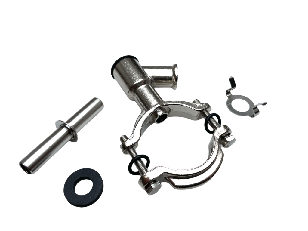 Vakuumanschluss für GEA/Westfalia 1 1/4" - 1 1/2", vernickelt