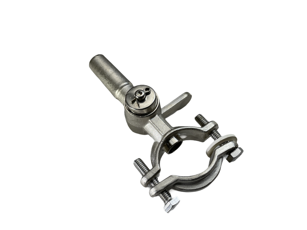 Vakuumklemmhahn für 3/4" Leitung, vernickelt, gerade, Anschluss 14mm