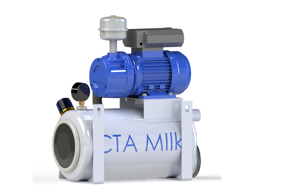 Vakuumpumpe auf Tank GPV 200 Trocken, 200l, 380V