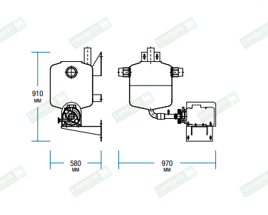 Final unit 80 liters, single-phase
