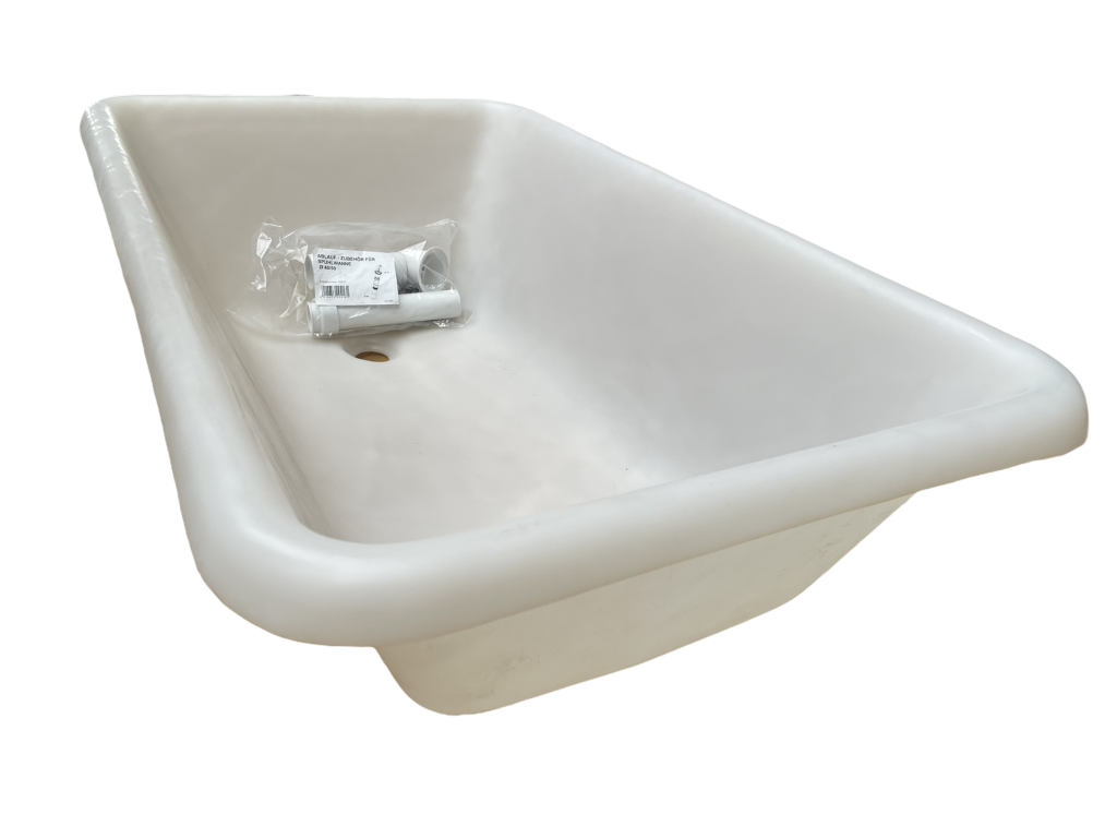 Kunststoff Spülwanne mit Syphon 65l 740 x 620 x 250 mm