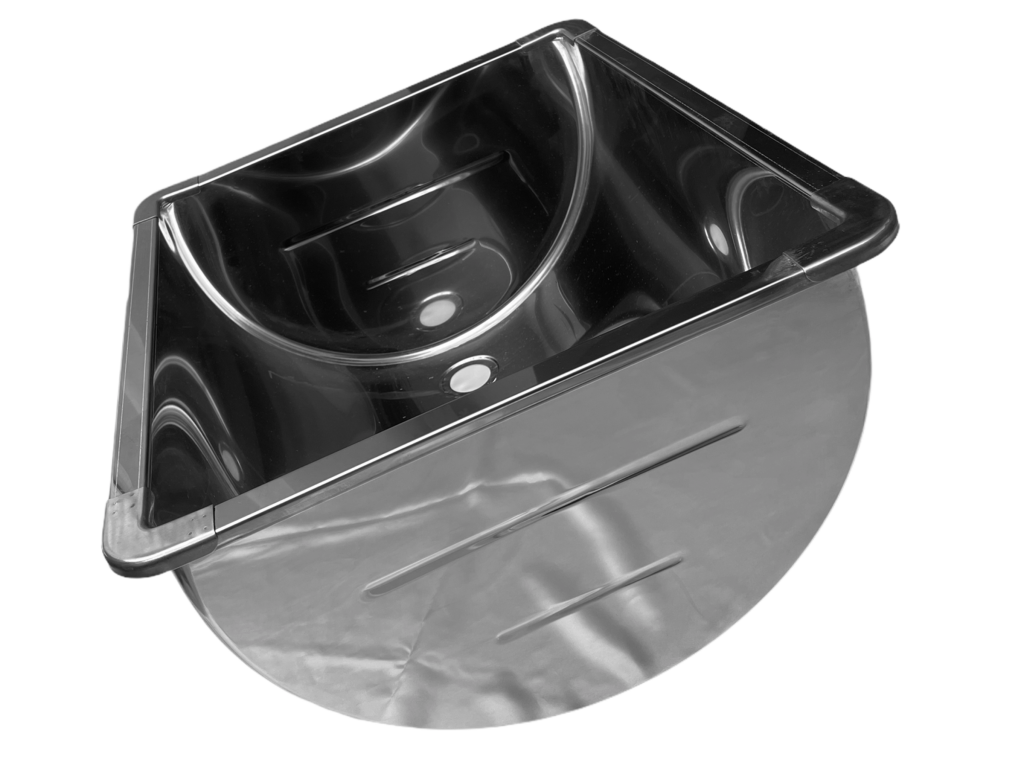 Edelstahl Spülwanne mit Syphon 100 Liter, 860 x 525 x 320 mm