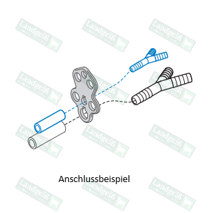 GEA-WESTFALIA TopFlow Melkzeug-Nachbau, mit Edelstahlring (Simultan)