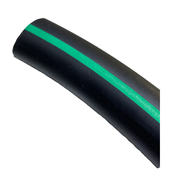 Rubber air hose ø 12 x 23 mm, green stripe (compatible with GEA/Westfalia)