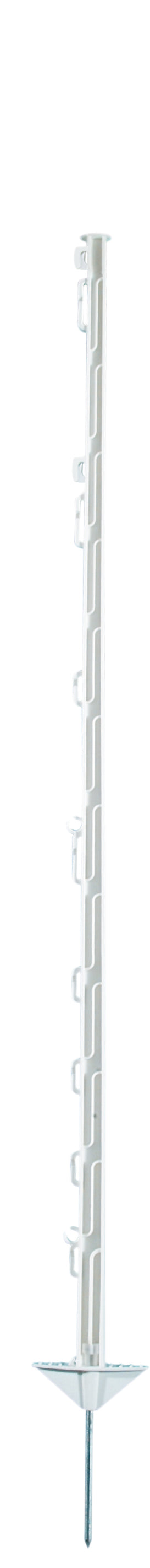 Kunststoffpfahl 125 cm, weiß, 20er Karton