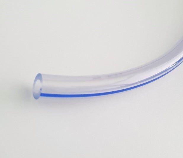 PVC Luftschlauch ø 7 x 13 mm einfach, blauer Streifen