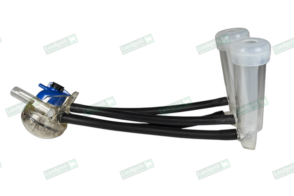 DeLaval Almatic Nachbau G10-S, komplett, mit Sammelstück (für untenliegende Milchleitung)