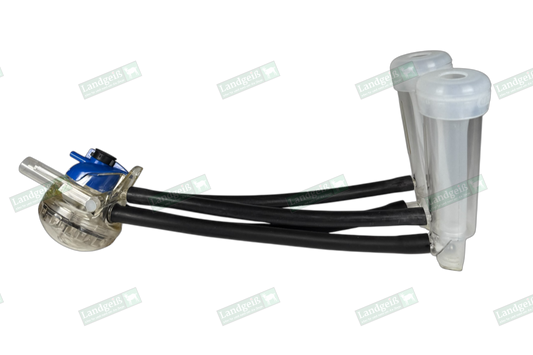 DeLaval Almatic Nachbau G10-S, komplett, mit Sammelstück (für untenliegende Milchleitung)