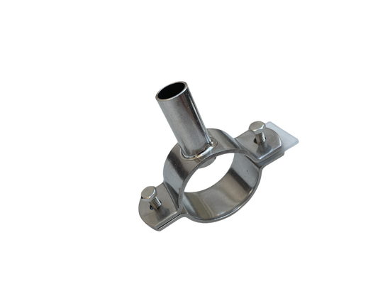 Edelstahl Milchanschluss, schweres Modell, ø Anschluss 14-16 mm, Leitung ø 38-40 mm
