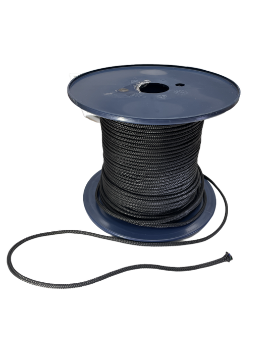 Abnahmeseil, ø 3 mm, schwarz, Meterware
