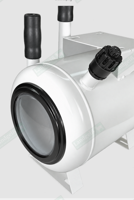 Vakuumtank 18 Liter, mit Bodenventil, inkl. Vakuumregler u. Verbindungsschläuche