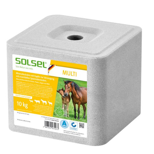 SOLSEL® Multi Mineralleckstein mit Kupfer 10 kg